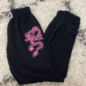 Adika dragon pink sweatpants. New condition